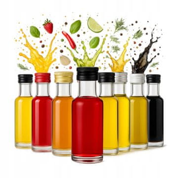 shumee 100x steklenička DORICA 20 ml za vzorce tinktur, alkohola, likerja, vina, olja
