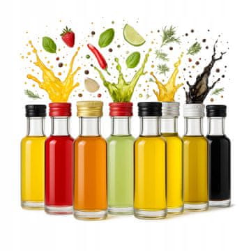 shumee 50x steklenička DORICA 20 ml za vzorce tinktur, alkohola, likerja, vina, olja