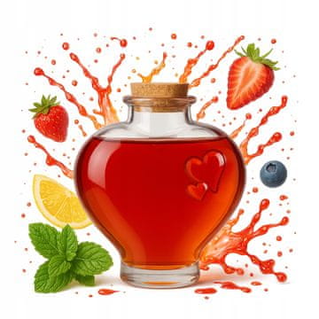 shumee Steklenica Love 650ml Srce za vino, alkohol, likerje, darilo za poroko