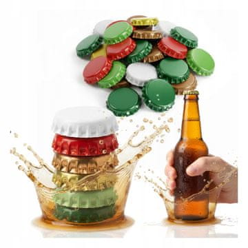 shumee 50x pokrovčkov za pivske steklenice 26 mm Domače pivo, jabolčnik, kombuča, steklenica za pivovarno