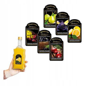 shumee 10X MINI PREMIUM etiket za alkohol RAZLIČNI DIZAJNI etikete za steklenice