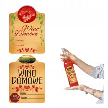 shumee NALEPKA HIŠNO VINO 10 KOSOV RUMENO VINO