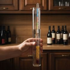 shumee ALKOHOLMETER S TERMOMETROM 0-95% PROFESIONALNI INDIKATOR ZA ALKOHOL IN VODKO