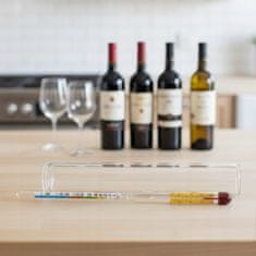 shumee ALKOHOLMETER S TERMOMETROM 0-95% PROFESIONALNI INDIKATOR ZA ALKOHOL IN VODKO