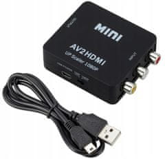 shumee AV ADAPTER RCA NA HDMI PRETVORNIK CINCH KABEL 1080P