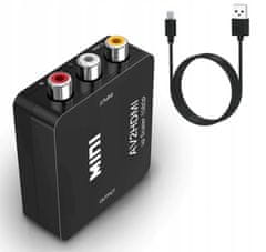 shumee AV ADAPTER RCA NA HDMI PRETVORNIK CINCH KABEL 1080P