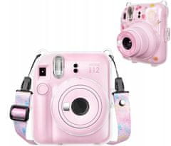 shumee Silikonski ovitek + nalepke + pašček za fotoaparat FujiFilm Instax Mini 12