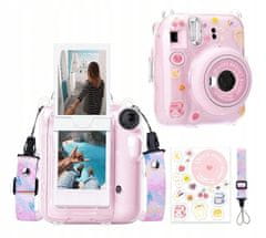 shumee Silikonski ovitek + nalepke + pašček za fotoaparat FujiFilm Instax Mini 12