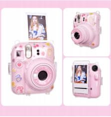 shumee Silikonski ovitek + nalepke + pašček za fotoaparat FujiFilm Instax Mini 12