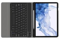 shumee OVITEK S TIPKOVNICO ZA SAMSUNG GALAXY TAB S9 FE PLUS FE+ 12.4 X610 X616