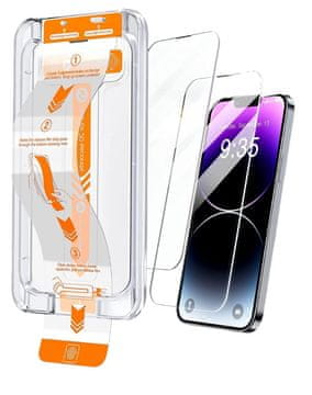 shumee 2x 9H kaljeno steklo za Apple iPhone 14 Pro