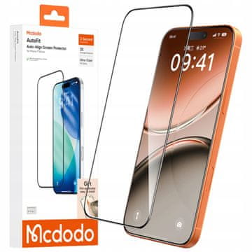 Mcdodo MCDODO KALJENO STEKLO, MOČNO, SAMONASTAVLJIVO ZA APPLE IPHONE 17 AIR