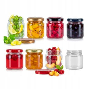 shumee 50x STEKLENI KOZAREC 100 ml ZA MED, MARMELADO IN KONZERVE stekleni kozarci ZA HRANO