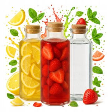 shumee MILANO steklenica 350ml steklena karafa za sok, alkohol, olivno olje, vino, vodo