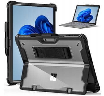 shumee PROZORNO OKLOPNO OVITJE ZA TABLIČNI RAČUNALNIK za Microsoft Surface Pro X / 9 / 10 / 11 13"