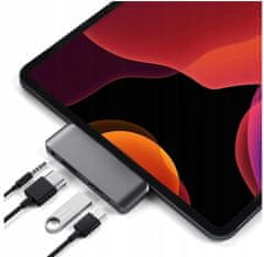 shumee Adapter 4w1 HUB USB-C 3.0 HDMI 4K JACK za iPad Pro