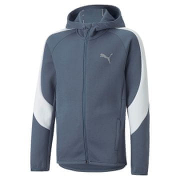 Puma Fantovska jopa s kapuco Puma EVOSTRIPE FZ modra 67006818 velikost 140