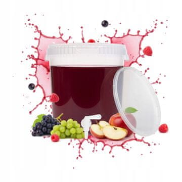 shumee POSODA ZA FERMENTACIJO 33L PROZORNO VEDRO + KOMPLET PIPA Likerji Vino Pivo