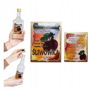 shumee 10X ETIKET ZA VODKO MOONSHINE RAZLIČNI DIZAJNI ETIKETE IZ ŁĄCKA