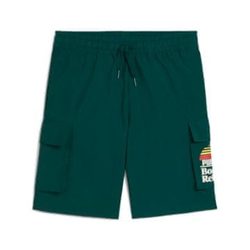 Puma Puma MID90S CARGO CHINO fantovske kratke hlače zelene barve 68515460 velikost 176