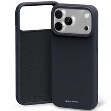 Mercury Silikonski ovitek Mercury za iPhone 17 Pro Max temno moder