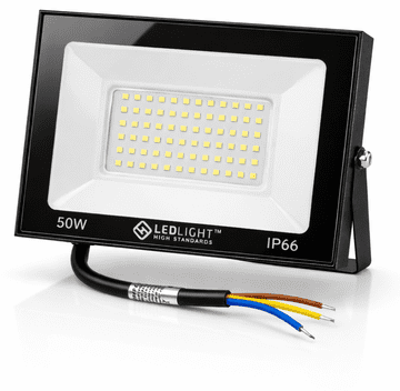 hurtnet HALOGENSKA LED ZUNANJA STENSKA SVETILKA ZA VRT 50W 6500K