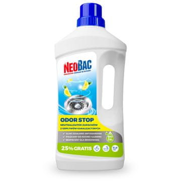 shumee Nevtralizator vonjav v odtokih NeoBac Odor Stop 1 l