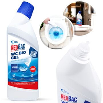 shumee NeoBac Ekološki gel za stranišča 2 v 1, varen za greznice, 750 ml