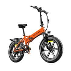 Eletronbike OD20 zložljivo električno kolo, oranžno