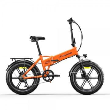 Eletronbike OD20 zložljivo električno kolo, oranžno