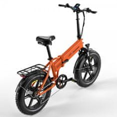 Eletronbike OD20 zložljivo električno kolo, oranžno