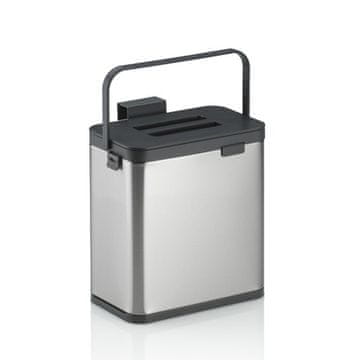 Kela Koš za smeti KL-12129 for organic waste Plata stainless steel matt silver 20.5x13.0x21.0cm 2.1l