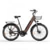 Eletronbike OC26 električno kolo, rjavo