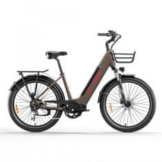 Eletronbike OC26 električno kolo, rjavo