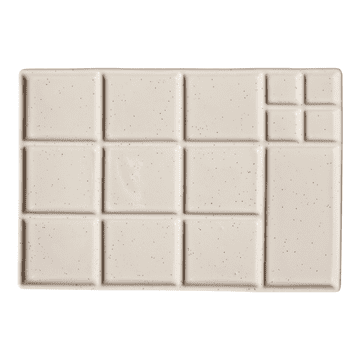 shumee VELIKA KERAMIČNA SLIKARSKA PALETA ZA BARVE VELIKA SLIKARSKA PALETA 19x13cm
