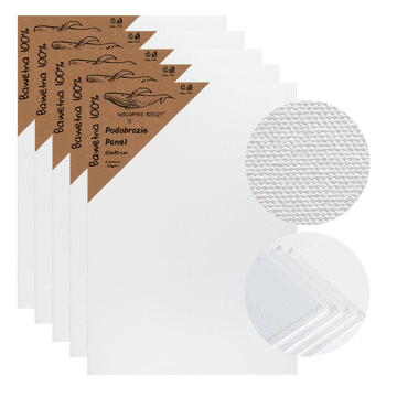 shumee SLIKARSKO PLATNO 50x70 5 kosov. SLIKARSKA PODLOGA 350g/m² SLIKARSKA PLOŠČA