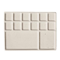 shumee KERAMIČNA SLIKARSKA PALETA PRAVOKOTNA ZA SLIKARSKO PALETO 13x10cm