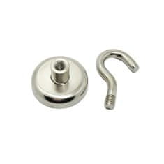 shumee MAGNETNI KAVELJ 25x8 mm MOČAN MAGNET, LOVSKI OBEŠALNIK, NOSILNOST 22 KG