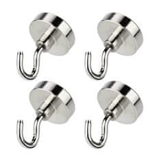 shumee MAGNETNI KAVELJ 25x8 mm MOČAN MAGNET, LOVSKI OBEŠALNIK, NOSILNOST 22 KG