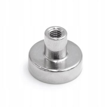 shumee Držalo neodimskega magneta v ohišju, notranji navoj D16x5mm M4