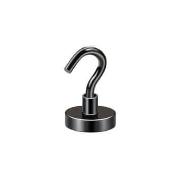 shumee MAGNETNI DRŽALO ZA KAVLJIČEK 12x5mm, MOČAN ČRNI MAGNET, HUNTER, NOSILNOST 5 KG