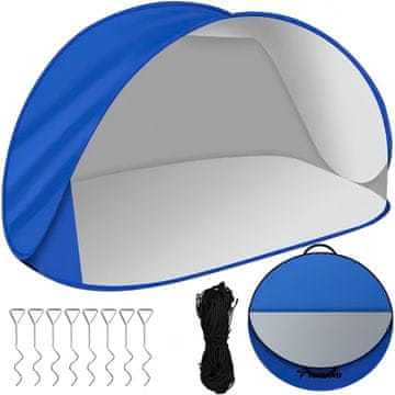 Trizand Pop-up šotor za plažo z UV zaščito 220x120x100 cm