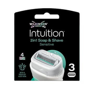 Wilkinson Sword Nadomestne glave Wilkinson Intuition Naturals Sensitive 3 kosi