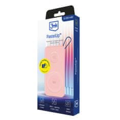 3MK Dodatki - 3mk PastelUp 10.000mAh 22,5W USB 1A1C-roza