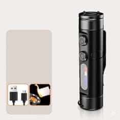 VYZIO® Večnamenska žepna svetilka USB-C, 9 načinov, UV svetloba, vodoodporna | EDCLITE