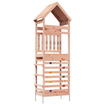 Vidaxl Zunanji igrači stolp Naravna 53 x 85 x 264 cm Trdni Douglas les