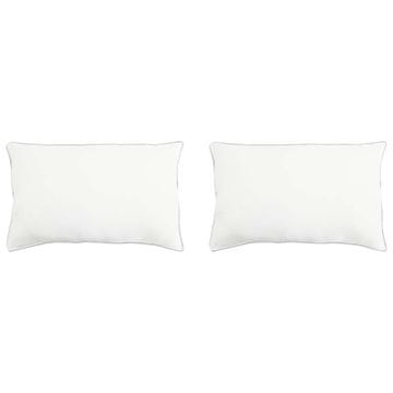 Vidaxl Vzglavnik 2 szt. Bela 40 x 80 cm Bambusova vlakna