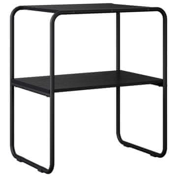 Vidaxl Konzolna miza Črni hrast 80 x 42,5 x 70 cm Inženirski les