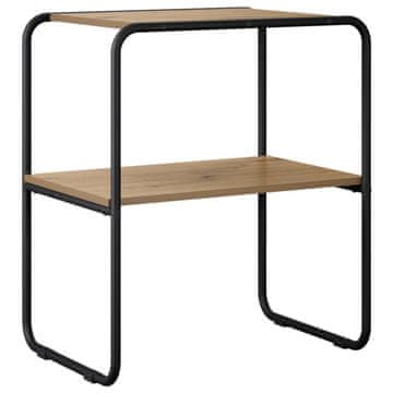 Vidaxl Konzolna miza Artisan hrast 80 x 42,5 x 70 cm Inženirski les