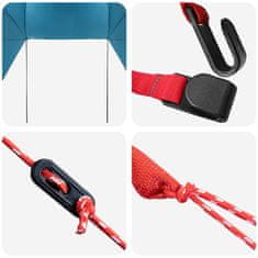 Vidaxl Avto šotor s streho Modra 350 x 250 cm Poliester in jeklo